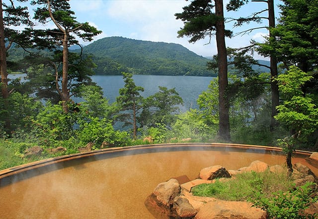 Urabandai Lake Resort Goshiki-no-mori hot springs 2